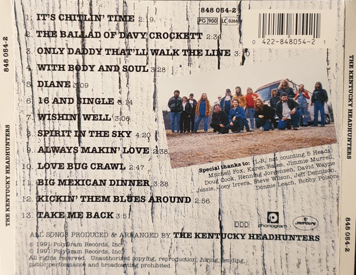 Electric Barnyard, The Kentucky Headhunters CD (album) Muziek