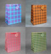 Kadozakjes cadeauzakjes SET 12 stuks - Cadeauverpakking 32 x 26 x 13 cm – formaat A4 – 4 kleuren geschenktas