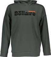 Bellaire jongens hoodie met zakken en logo Rust Brown