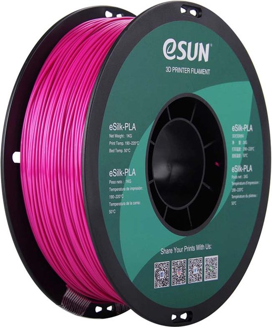 eSun eSilk-PLA Filament Violet 1.75mm Violet