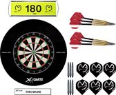 Michael van Gerwen Tournament Set – dartbord met 2 sets dartpijlen – dartbord surround – dart flights – dart shafts – darts