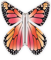 Magic Butterfly ® - Opdraai Vlinder - Magische Vlinders - Vlinder voor in een kaart - New Concept Red 10 stuks