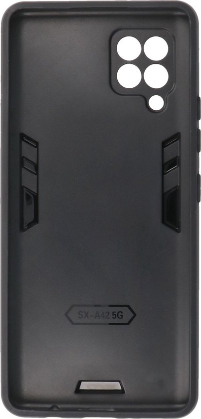 Étui Samsung Galaxy A42 5G - Étui rigide Tough Armor - Étui pour téléphone avec fonction de support - Couverture arrière Bestcases - Rose