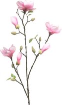 Magnolia met bloemenknop - Roze - 85cm