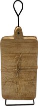 Broodplankjes/bord van hout op een standaard / Mooi en stoer cadeau/