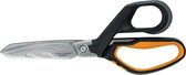 Fiskars Heavy Duty Schaar, Tot 30% meer kracht, Lengte 21 cm, Duurzaam roestvrij staal/kunststof, Zwart/Oranje, PowerArc, 1027204