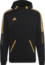 Adidas Hoody model Tiro - Zwart/Geel - Maat S