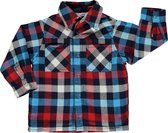 Lucky Wang NY baby gevoerde blouse geruit - Maat 86