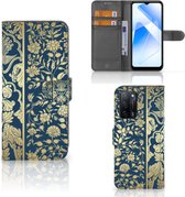 Portefeuille Livre OPPO A16 | A16s Coque Téléphone Fleurs beiges