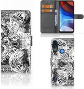 Telefoonhoesje Motorola Moto E7i Power Wallet Book Case Skulls Angel