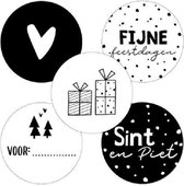 25x sluitsticker Sinterklaas en Kerstmis | 5 Designs | 40 mm | Naametiketten | Stickers | Sint stickers | Sint | Kerst | Kerstmis | Sinterklaas etiketten | Sinterklaas | Pakjesavon
