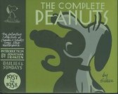 De omslag van De Complete Peanuts 1957-1958 toont een illustratie van Snoopy en de tekst 'THE COMPLETE PEANUTS'.