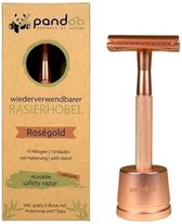 Pandoo- Bamboo Scheermes Rose Gold- Plasticvrij