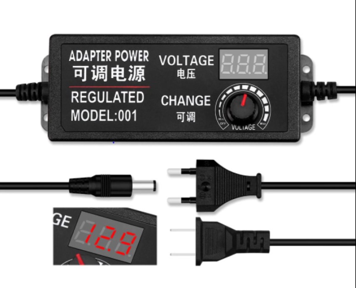 3-24V 3A AC Naar DC Verstelbare voltage power adapter Universele voeding  scherm power... | bol.com