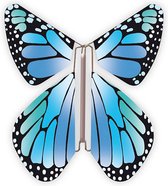 Magic Butterfly ® - Opdraai Vlinder - Magische Vlinders - Vlinder voor in een kaart - New Concept Blue 10 stuks