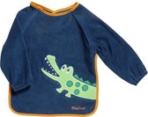 Playshoes - Slabbetje met mouwen met lang sleeves voor kinderen - Onesize - Marineblauw - maat Onesize