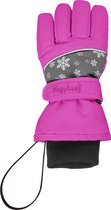Playshoes - Winter wanten voor kinderen - Sneeuwvlokjes - Roze - maat 3 (17cm) 4-6 years