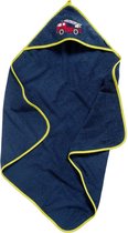 Playshoes - Handdoek met capuchon voor kinderen75x75cm - Brandweer - Marineblauw - maat Onesize