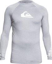 Quiksilver - UV-zwemshirt voor heren - Longsleeve - All Time - Lichtgrijs - maat XS