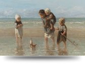 Maison de France - Canvas Kinderen der zee - canvas - 40 x 60 cm