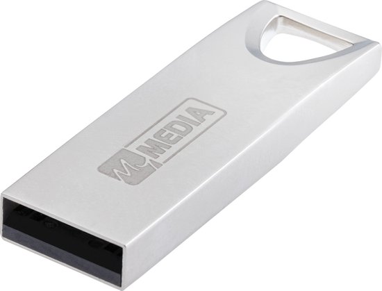 MyMEDIA My Alu USB 2.0 Drive USB-stick 64 GB Zilver 69274 USB-A 2.0
