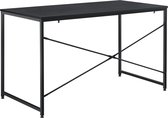 Bureau - Spaanplaat & metaal - Zwart - Afmeting (BxDxH) 120 x 60 x 72 cm