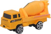 Luna Cementwagen Free Wheel Metal Truck Junior 8 Cm Geel