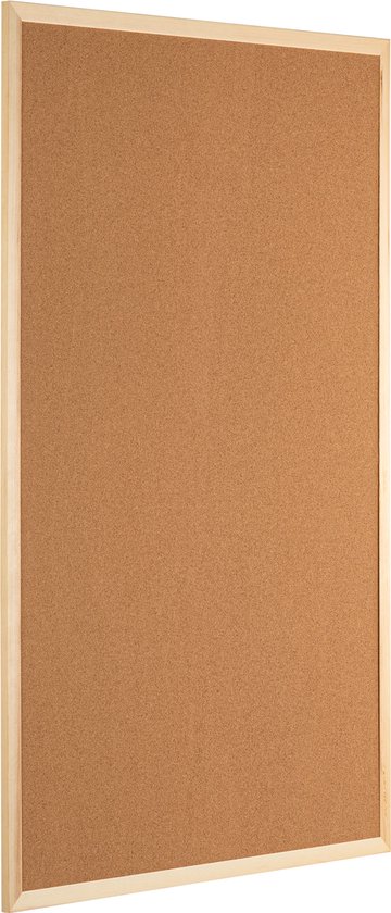 Prikbord - Henzo - 60x90 cm - Naturel - Horizontaal en verticaal op te hangen - Henzo