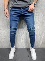 Mannen Jeans Skinny Stretch Gewassen Casual Solid 2021 Winter Mannen Denim Jeans Slim Retro Male Kwaliteit