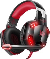 KOTION EACH G2000 gaming-headset met stereo USB-microfoon voor PS4-laptops - rood/Zwart