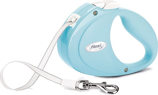 Trixie Flexi PUPPY Rollijn met Band Licht blauw