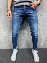 Skinny Jeans Mannen Gescheurde Jeans Mannelijke 2021 Nieuwe Casual Gat Straat Hip Hop Slanke Denim Broek Man Mode jogger Broek