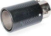 Uitlaatsierstuk rond carbon aansluiting 36-50mm