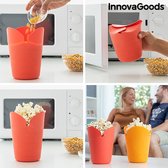 INKLAPBARE SILICONEN POPCORNPOPPERS POPBOX (SET VAN 2) - Popcornmaker - Popcorn - Inklapbare Siliconen Popcornpoppers Popbox - Popcorn bakjes - Popcorn maker