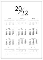 Poster Jaarkalender 2023 - Jaarplanner Verjaardagskalender - Kalender - Planner - Jaar - 50x70 cm