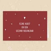 10x hippe gekleurde kerstkaarten (A6 formaat) - kerst kaarten om te versturen - kaartenset - kaartjes blanco - kaartjes met tekst - Luxe kerstkaarten