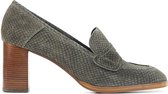 Zinda Instappers Dames - Instapschoenen / Damesschoenen - Suède   - 1602 - Grijs - Maat 40