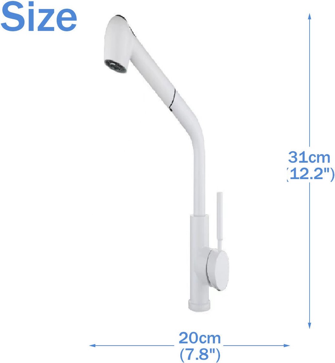 Keukenkraan Kraan Keuken UittrekbareDouche RVS Eengreepsmengkraan