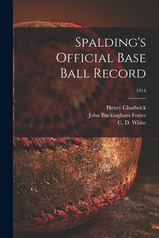 Spalding's Official Base Ball Record; 1914 - cover