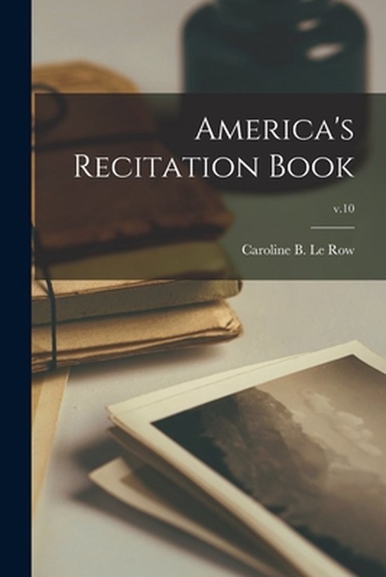 America's Recitation Book; v.10 - cover