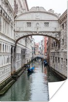 Brug der Zuchten in Venetië Poster 80x120 cm - Foto print op Poster (wanddecoratie woonkamer / slaapkamer) / Europa Poster