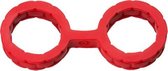 Japanse Bondage Siliconen Handboeien - Rood