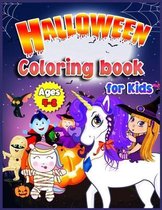 Halloween Coloring Book for Kids Ages 4-8