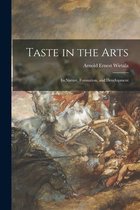 Taste in the Arts
