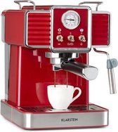 Klarstein Gusto Classico Espressomaker - Volautomatische espressomachine 1350W - 20 Bar - 1,5L
