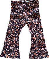 Stijlie kids flare broek bloem zwart 104/110