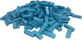 125 Bouwstenen 1x4 | Lichtblauw | compatibel met grote merken | SmallBricks