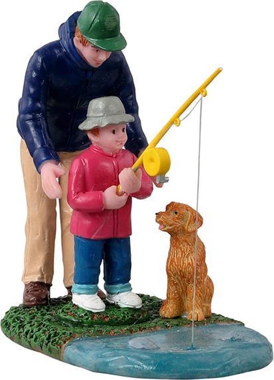 Lemax - His First Fishing Lesson - Kersthuisjes & Kerstdorpen