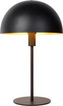 Lucide SIEMON - Lampe de table - Ø 25 cm - 1xE14 - Noir