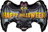 Happy Halloween Vleermuis Folie Ballon 60 cm